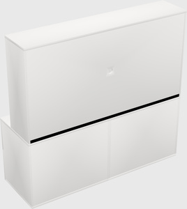 Lateral storage combo credenza