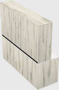 Lateral storage combo credenza