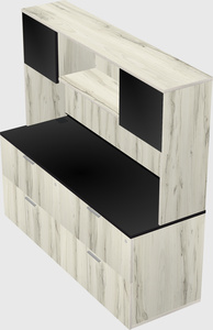 Lateral file cabinet credenza