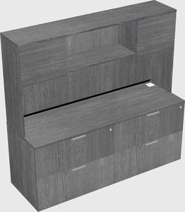 Lateral file cabinet credenza
