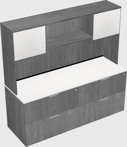 Lateral file cabinet credenza