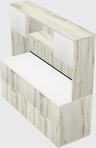 Lateral file cabinet credenza