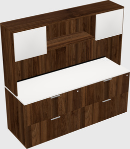 Lateral file cabinet credenza
