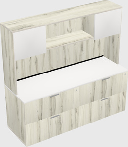 Lateral file cabinet credenza