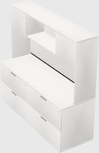 Lateral file cabinet credenza