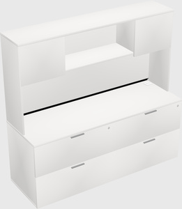 Lateral file cabinet credenza