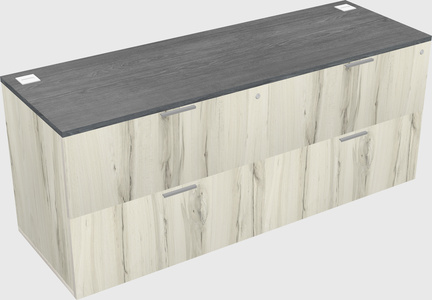 Lateral file cabinet credenza