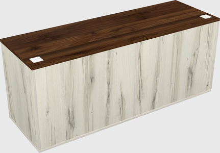 Lateral storage combo credenza