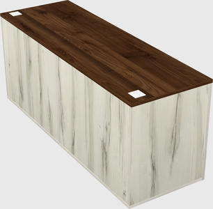 Lateral storage combo credenza