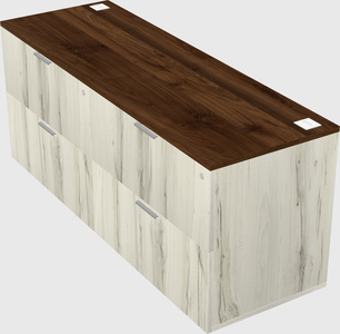 Lateral file cabinet credenza