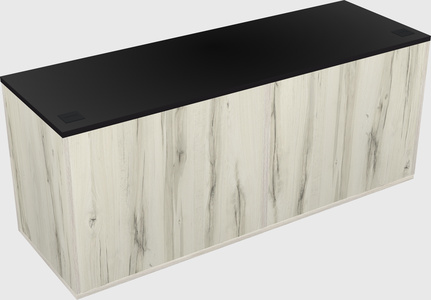 Lateral storage combo credenza