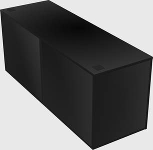 Lateral storage combo credenza