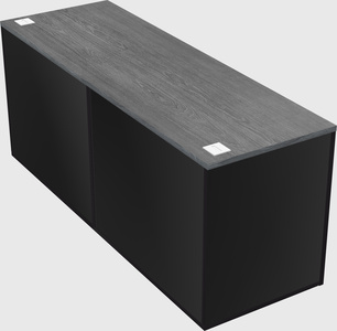Lateral storage combo credenza