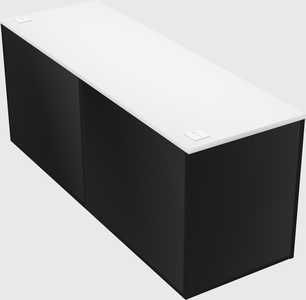 Lateral storage combo credenza