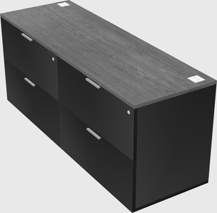 Lateral file cabinet credenza