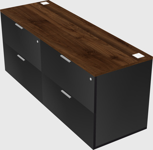 Lateral file cabinet credenza