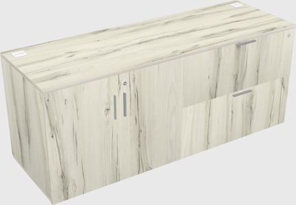 Lateral storage combo credenza