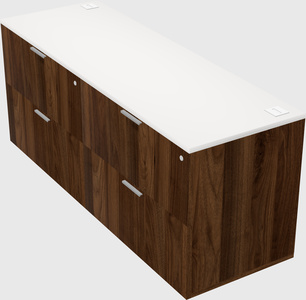Lateral file cabinet credenza