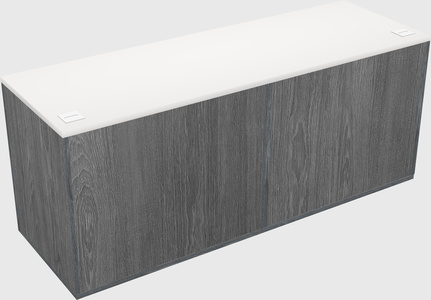 Lateral storage combo credenza