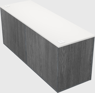 Lateral storage combo credenza