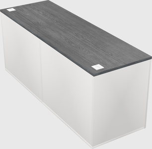 Lateral storage combo credenza