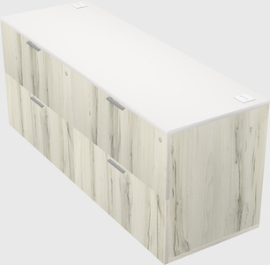 Lateral file cabinet credenza