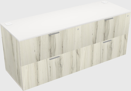 Lateral file cabinet credenza