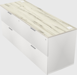 Lateral file cabinet credenza