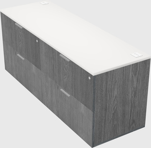 Lateral file cabinet credenza