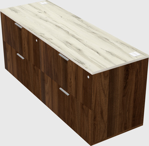 Lateral file cabinet credenza