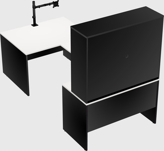 U-shaped desk