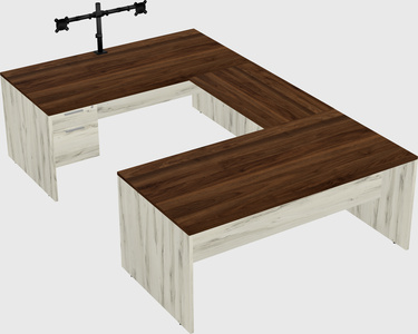 U-shaped desk