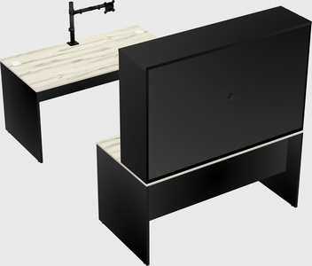 U-shaped desk