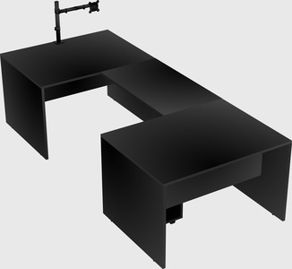 U-shaped desk