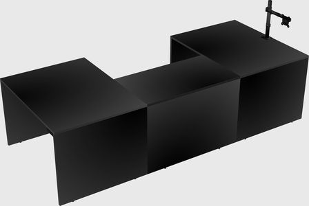 U-shaped desk