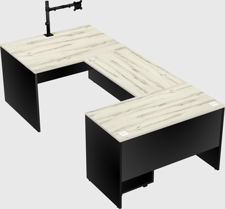 U-shaped desk