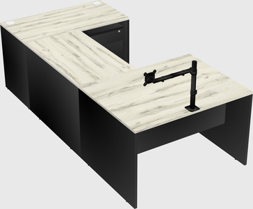 U-shaped desk