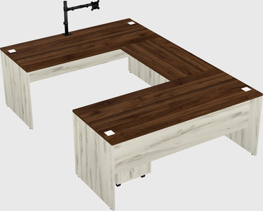 U-shaped desk