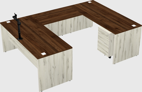 U-shaped desk