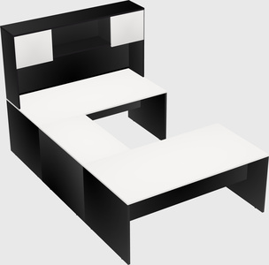 U-shaped desk