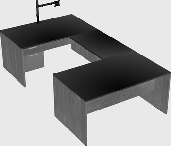U-shaped desk