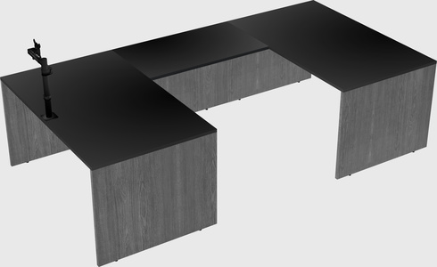 U-shaped desk