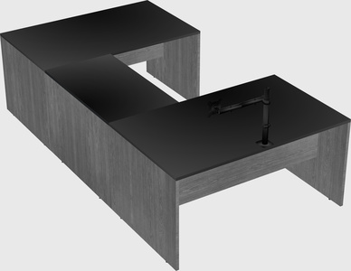U-shaped desk
