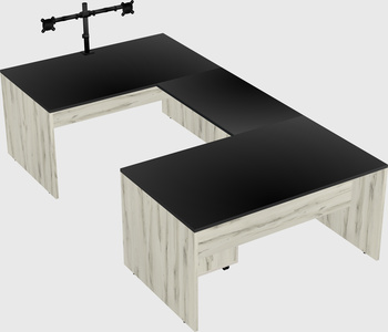 U-shaped desk