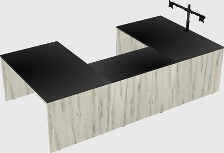 U-shaped desk