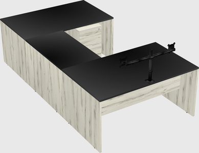 U-shaped desk