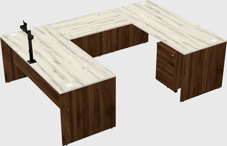 U-shaped desk