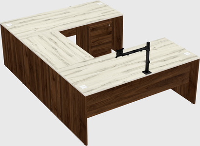 U-shaped desk