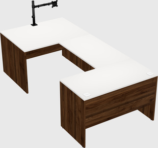 U-shaped desk