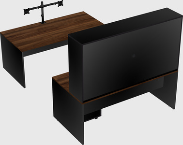U-shaped desk